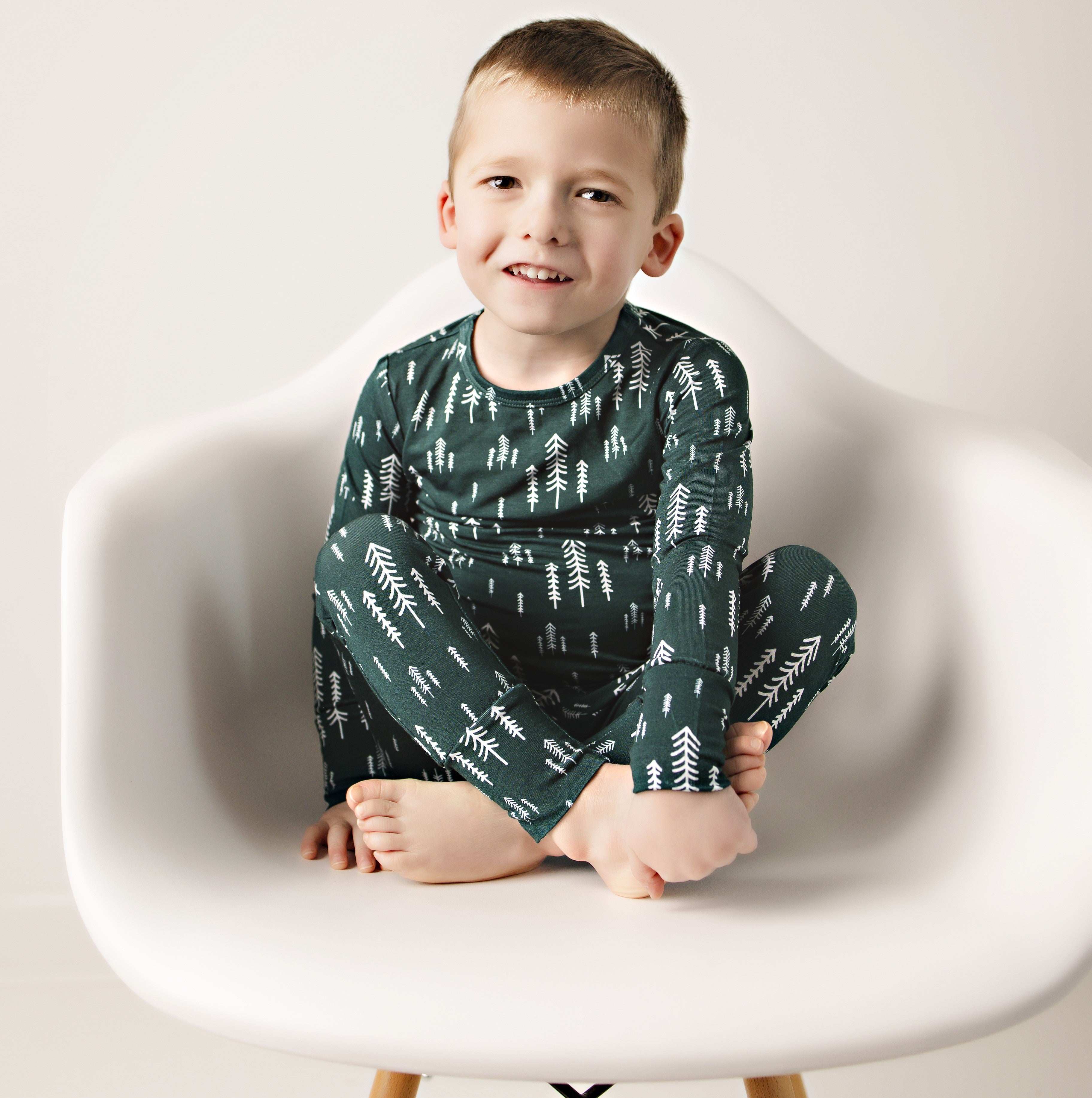 IN THE TREES kids bamboo pajama set